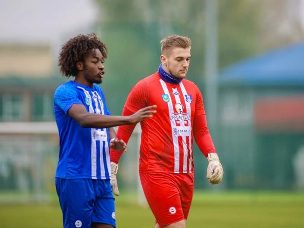 Foley Nkem playing football abroad