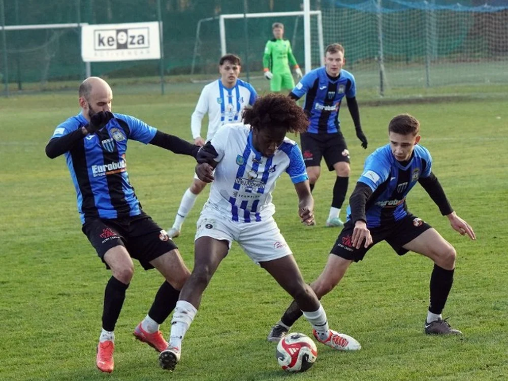 Foley Nkem playing football abroad