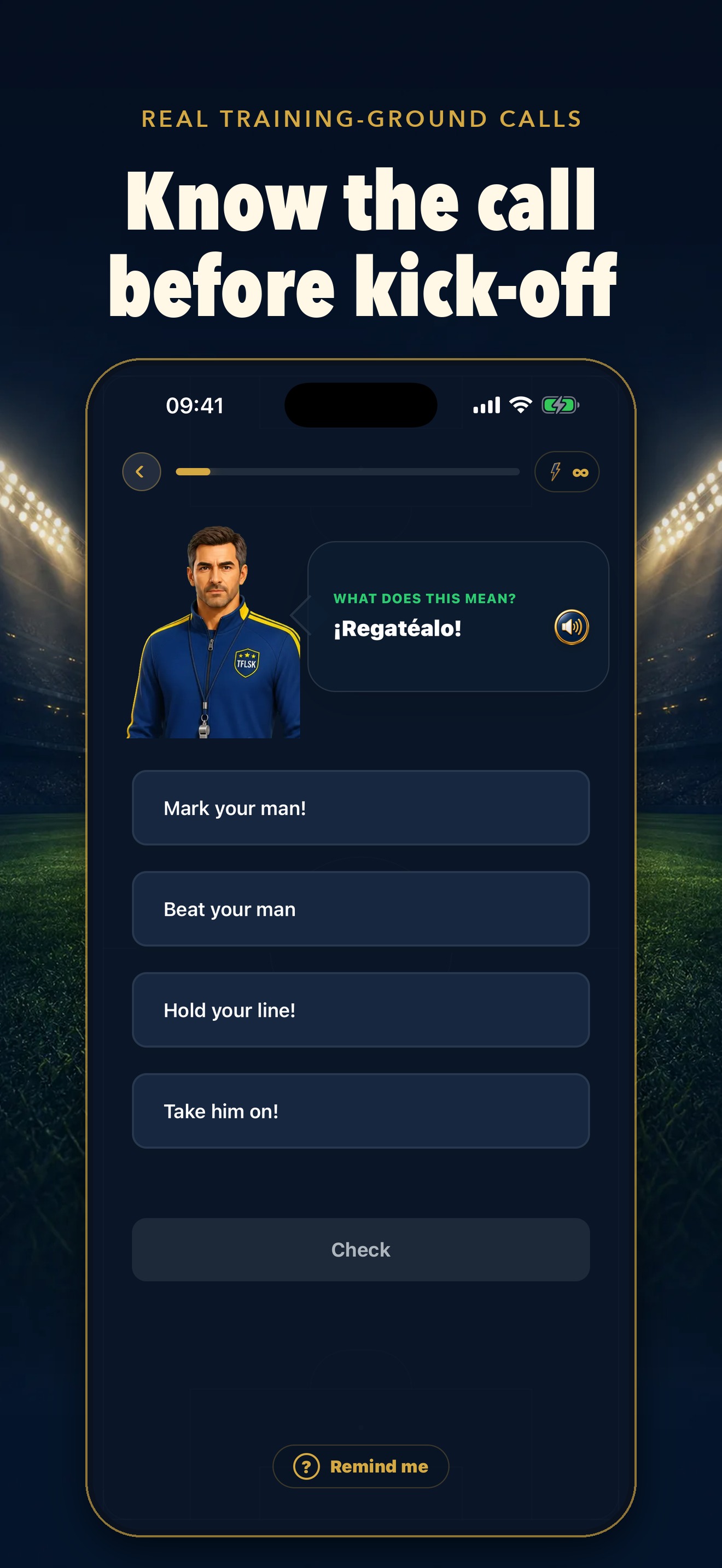 TFLSK App Store preview: Coach questions
