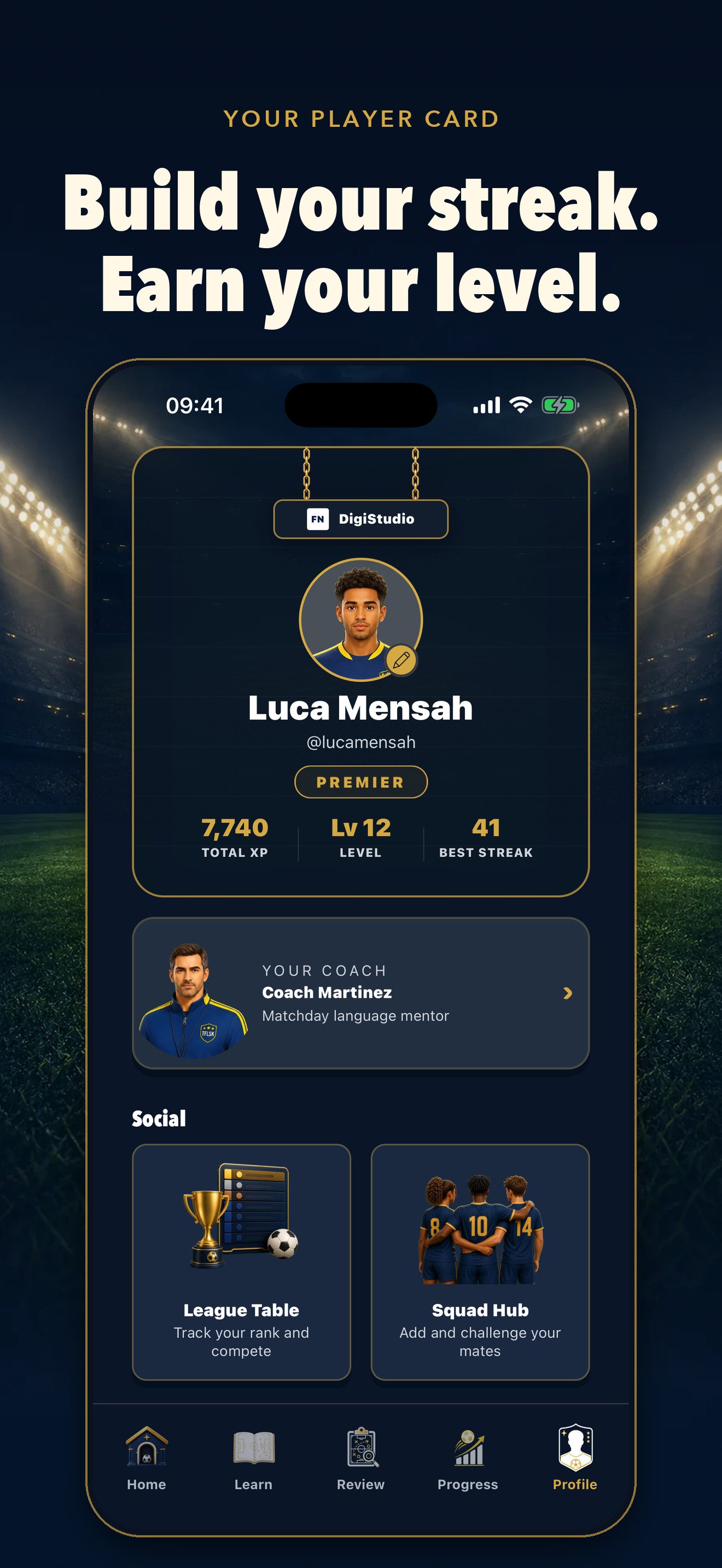 TFLSK App Store preview: Player profile