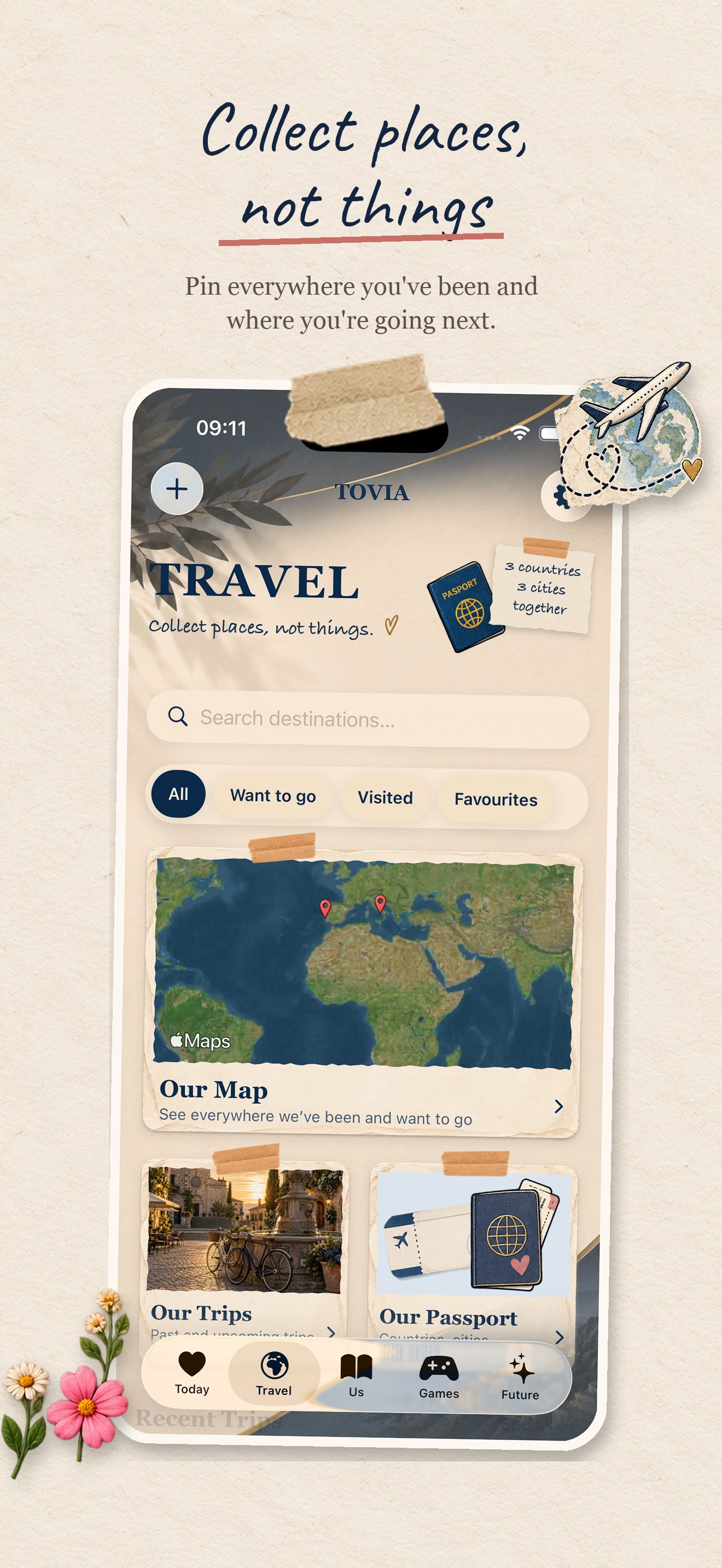 Tovia Travel App Store preview